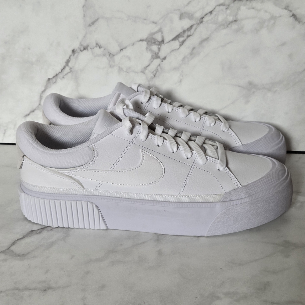 Nike Court Legacy Lift Womens White Sneakers Shoes Size 9.5
